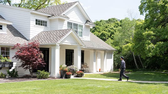 Suburban home where camel spiders may enter
