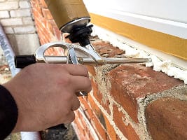 Seal gaps in foundations, walls, and roofing