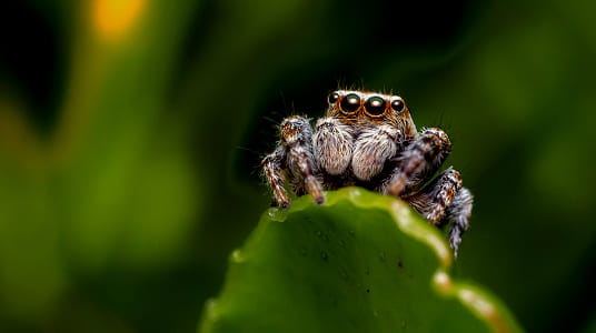 Different types of jumping spiders